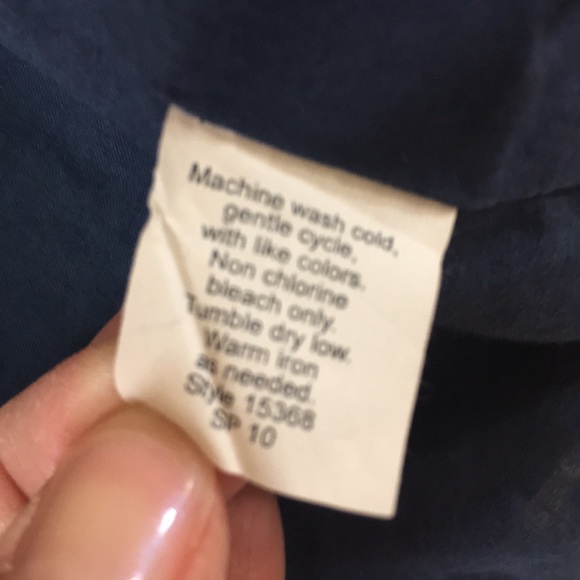 J crew textured navy for & flare midi dress size 2 - Picture 8 of 8